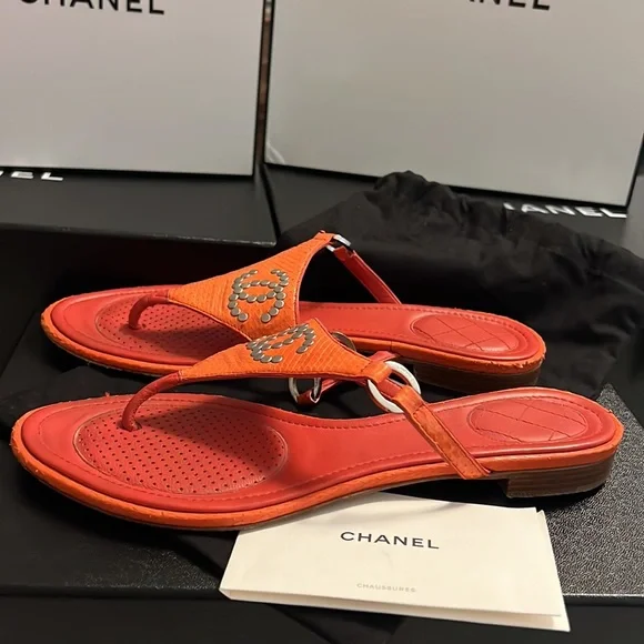 Authentic Chanel logo mules - Picture 7 of 16
